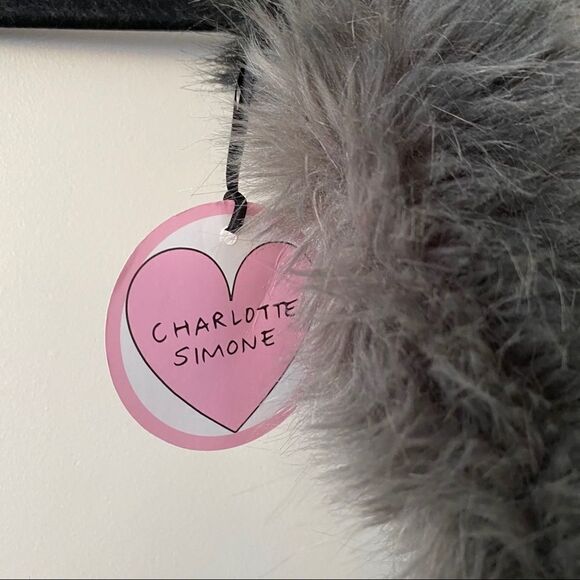 NWT-Charlotte Simone Popsicle Two-Tone Scarf Tail - Picture 6 of 7